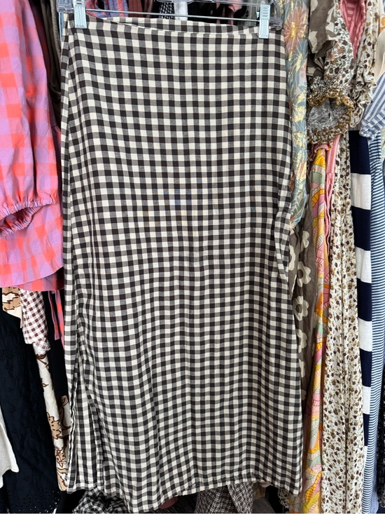 Afends Dresses & Skirts - Afends Black and White Gingham Midi Skirt